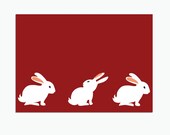 Postcard  "Bunny Parade"