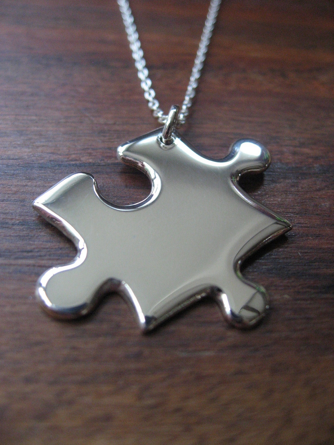 Puzzle Piece Pendant Necklace