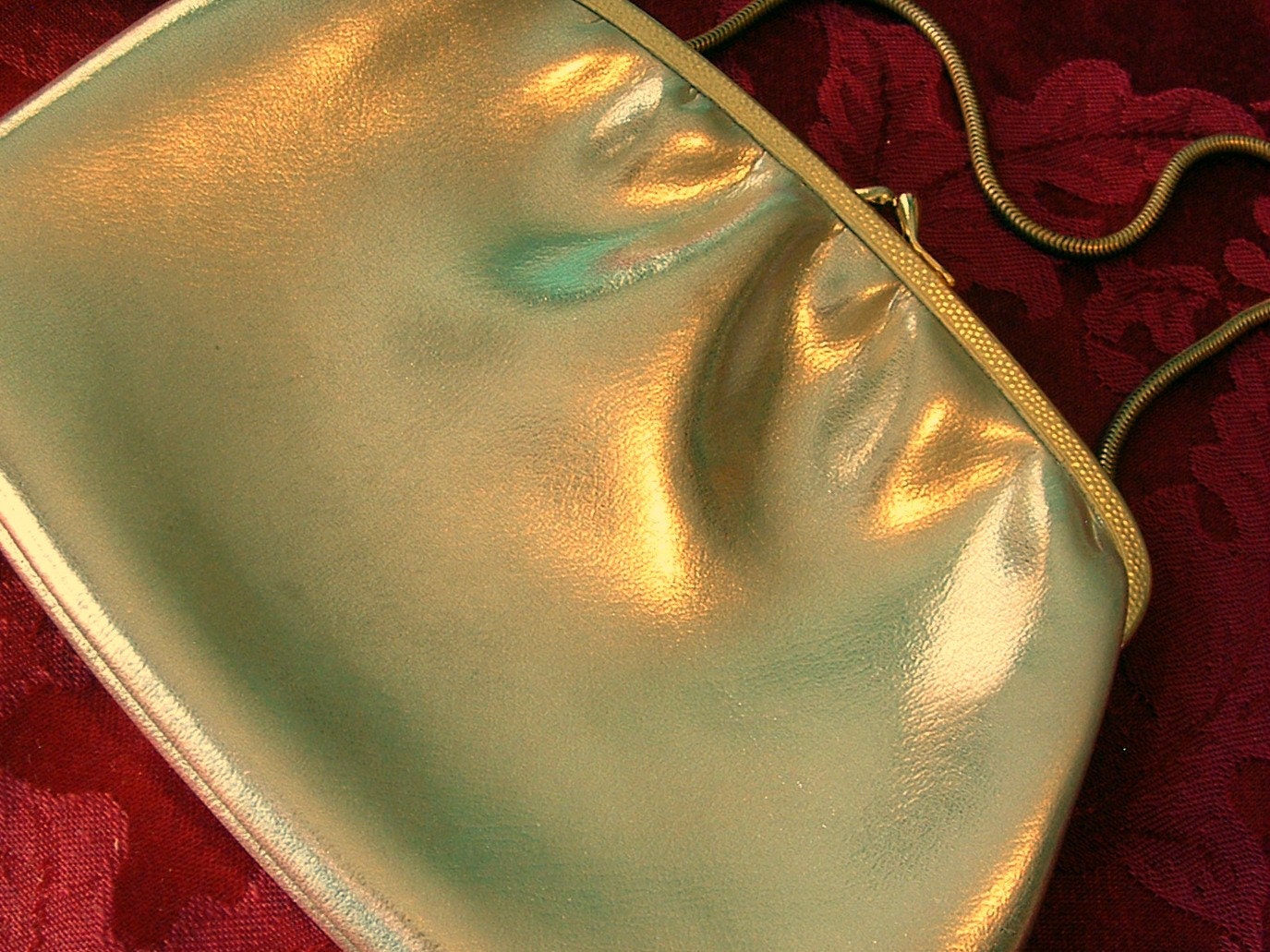Gold Evening Bag 1960's Elegant Vintage  // "Bullion Bag" from Lesley's Girls Vintage