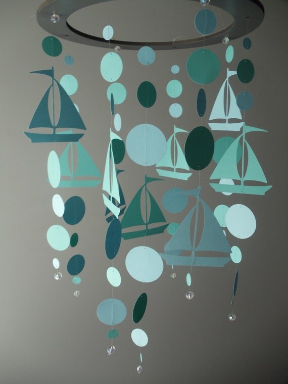 Sailboat and Circles Mobile