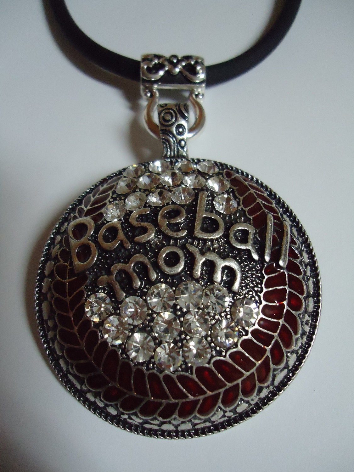 Baseball MOM Super Bling Necklace