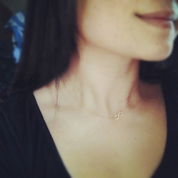 Dainty 9K Gold Handmade Infinity Necklace - Handmade - Show Your Love Is Infinite, Never-Ending