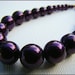Bracelet, Beaded in Dark Purple