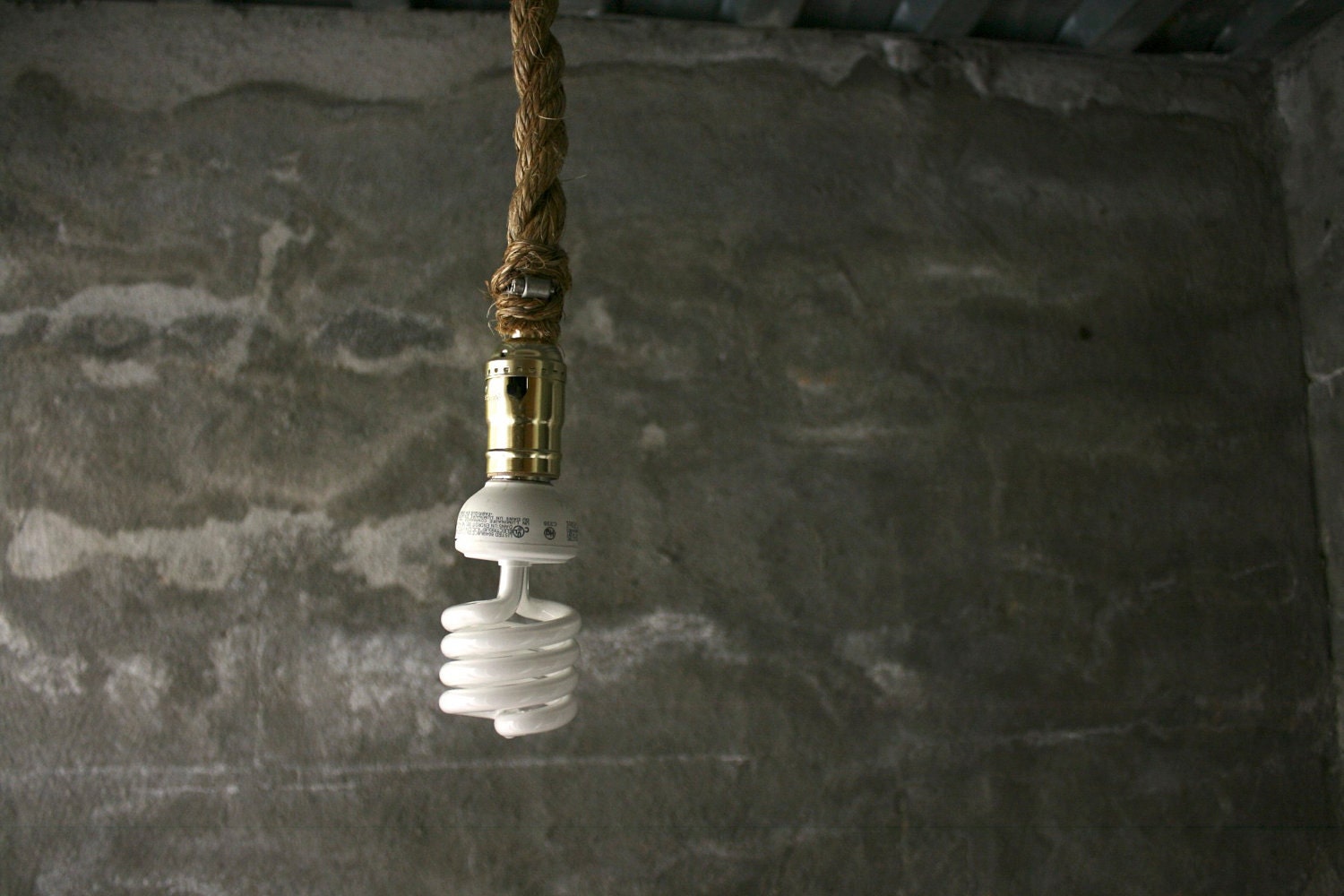 Chandelier Lighting Rustic Industrial Light Hanging Light Shabby Chic - Rustic Rope Design