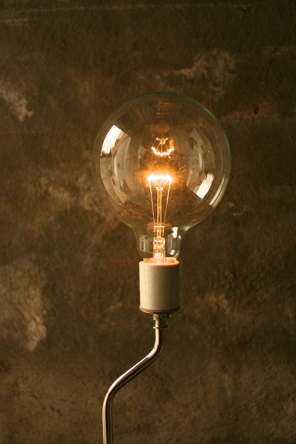 Industrial Table Lamp Light Wood Lamps Industrial Lighting Cool Gifts for Men Edison Cage Bulb Lamp - Table Lamp by Luke Lamp Co