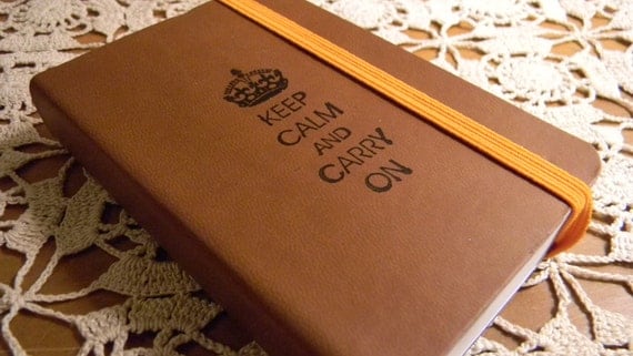 Keep Calm Carry On Pocket Journal Sketch Book Pad