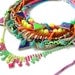 Superduper statement necklace, neon crystal rope necklace, unique chunky OOAK jewelry.
