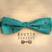 Turquoise Paisley Bowtie