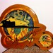 Challenger 7 Tribute Wood Plaque Wall Clock Vintage Nasa