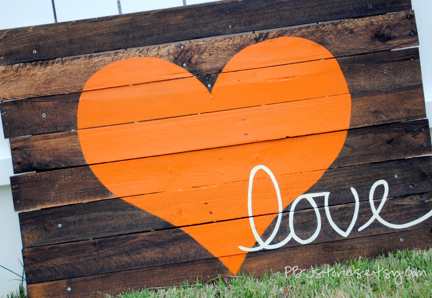 Reclaimed Wood Love Sign