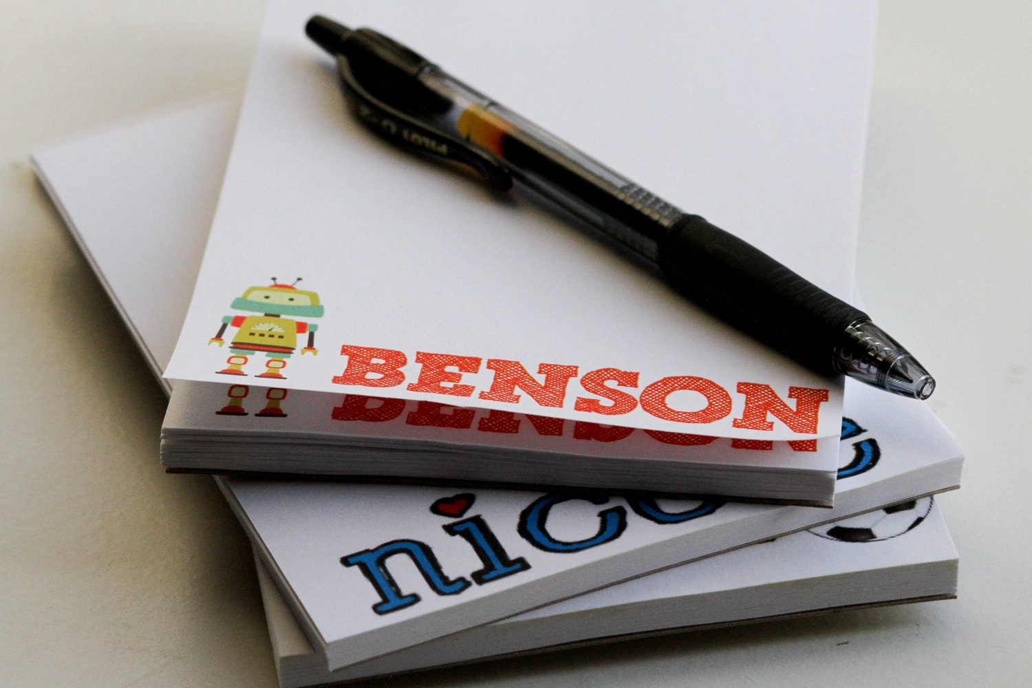 Personalized Youth Notepads - Set of 4 - Boys and Girls - Fun Gift