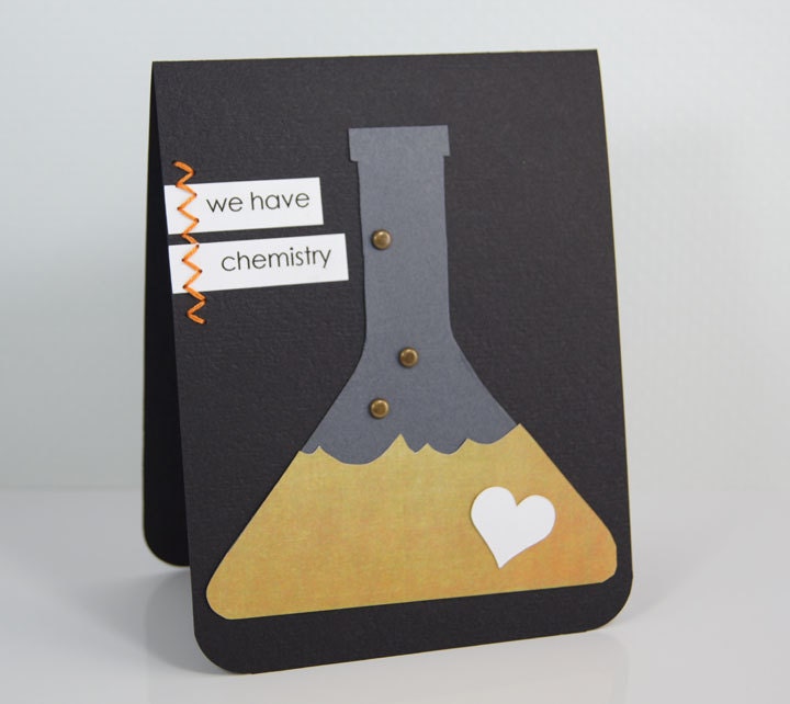 We Have Chemistry Card Love Erlenmeyer flask