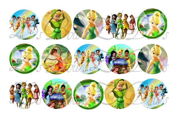 INSTANT DOWNLOAD Tinkerbell Fairy 4x6 1 inch Bottle cap image/Collage sheet Il_570xn