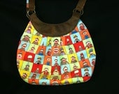 Sock Monkey Hobo Messenger Bag