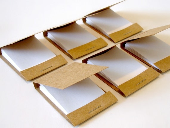 Mini matchbook notepads kraft handmade matchbook notepads mini jotters mini matchbook memo pads 1 dozen