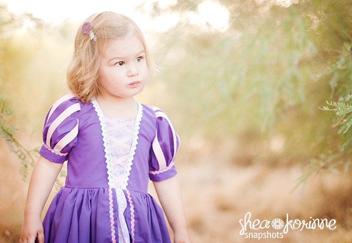 Tangled Rapunzel Dress - Size 2T-12