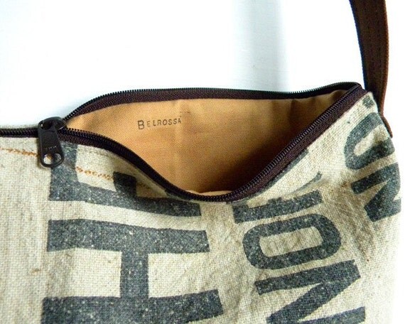 Recycled Grain Vegan Cross Body Bag