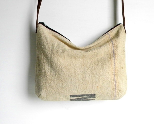 Recycled Grain Vegan Cross Body Bag