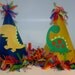 Super colorful Dinosaur Birthday Party Hat