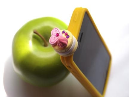 Nail Polish Cabochon Earphone Anti Dust Plugs for iPhone (Type B) - Free Shipping