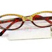 Harvest Gold Handpainted Reading Glasses.125 Strength Reading Glasses. Brown Eyeglass Frames. Rhinestone Eyewear Frames