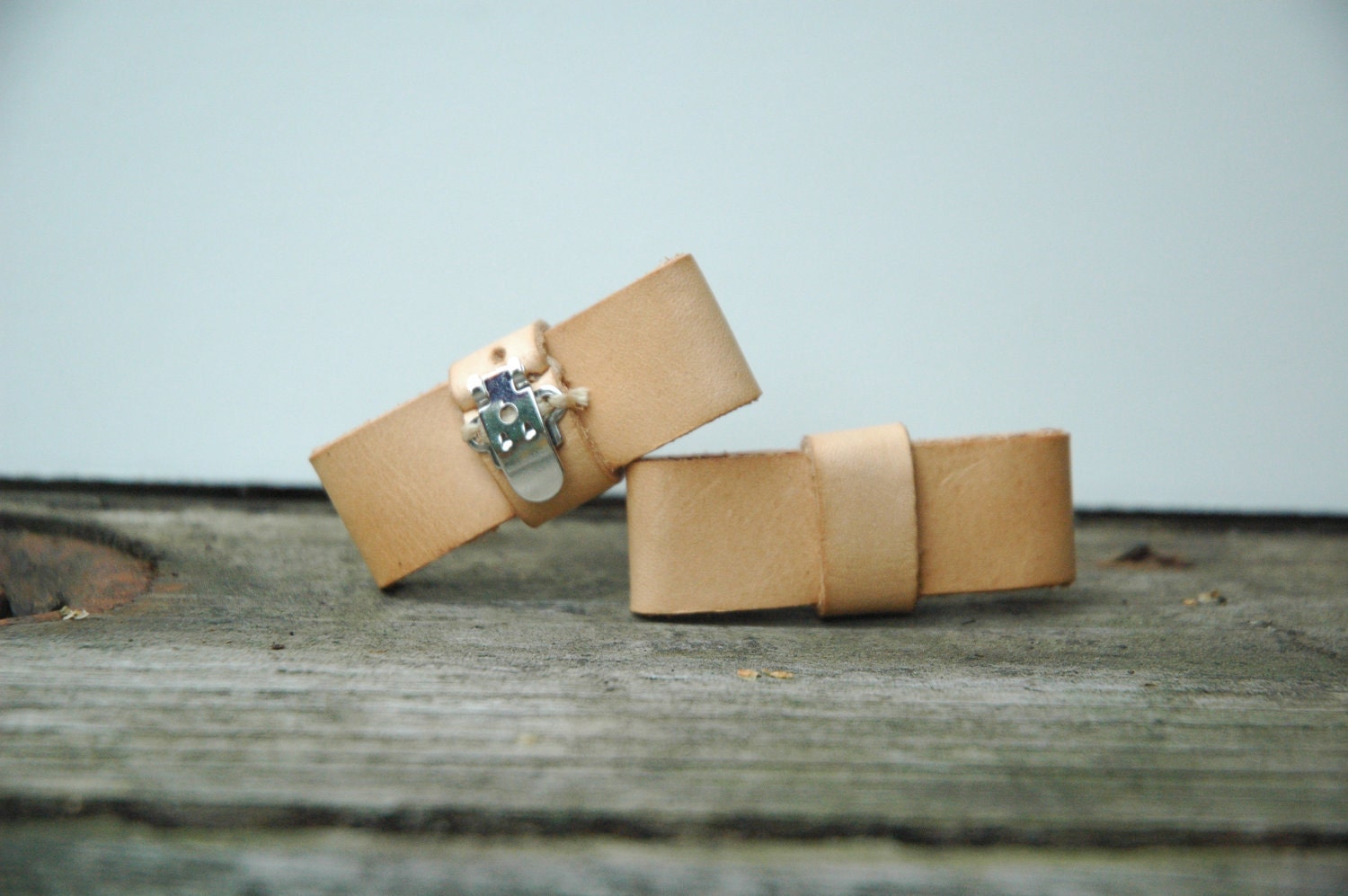 Leather bow shoe clips