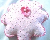 Pink Fabric Flower Ornament or Package Decoration-2
