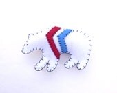 Chevron bear totem magnet, number 18