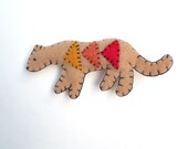 Geometric triangles cougar totem magnet, number 35