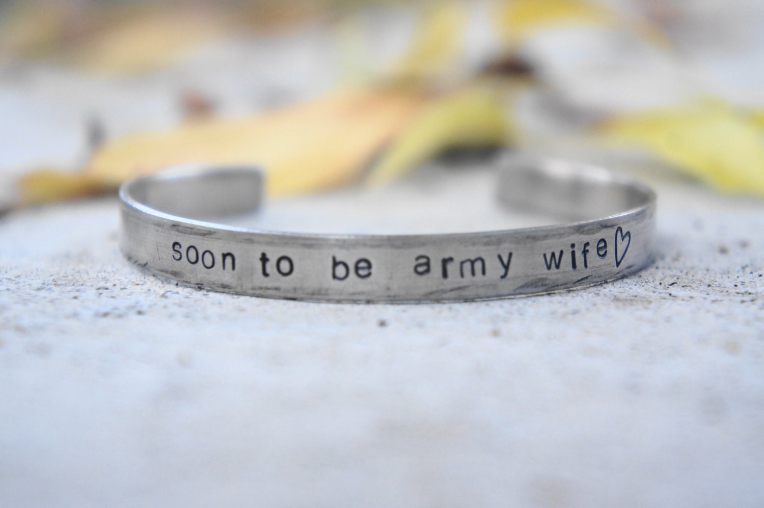 Military FIANCE. Soon to be military wife. usaf usmc navy army bracelet.
