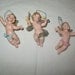 Vintage Christmas Angels Singing and Angel Playing Violin Angels From Italy