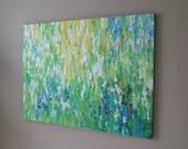 ORIGINAL ABSTRACT Painting XL 36x48 Spring Park