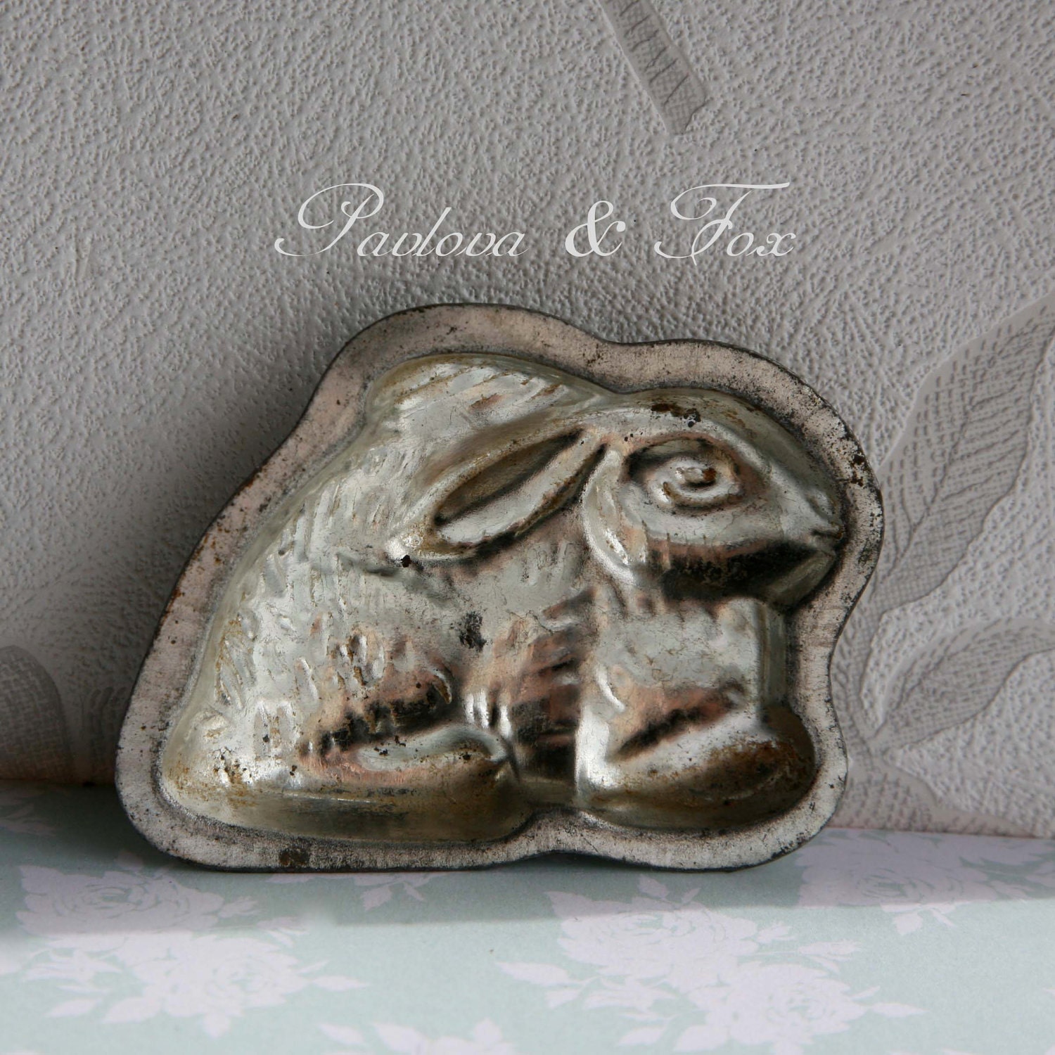 Small Vintage French Chocolate Mould, Rabbit Shape
