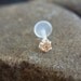 Champaign CZ bio flexible Tragus / lip labret