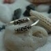 Double Bali beads Sterling silver toe ring