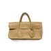 Natural leather letter handbag / rectangular purse
