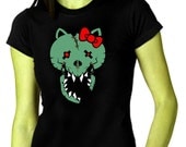 Hello Zombie Womens Tshirt Hell Kitty Tee Shirt Sizes S  M  L  XL  XXL
