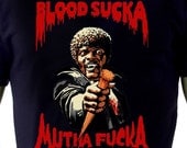 Mens Vampire T-shirt Samuel Jackson Bloodsucka Tee Shirt Sizes S  M  L  XL  XXL