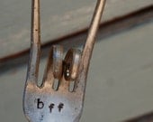 BFF hand stamped Garden Art Rock n Roll fingers