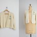 vintage 1960s cardigan . 60s cardigan . Spring Weather Vane