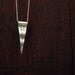 personalized sterling silver necklace custom city state name travel pennant charm