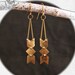 peyote earrings in 14K gold fill