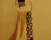 Pierced Earrings Vampire Fan