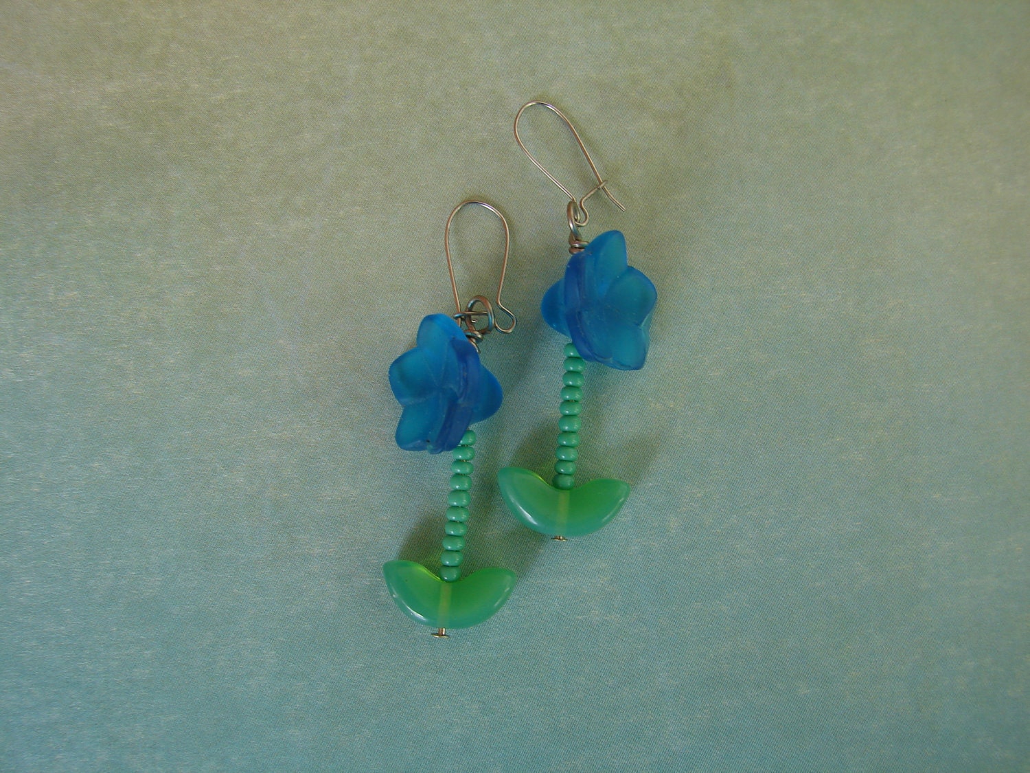 Pierced Earrings Forget Me Not Blossoms