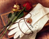 Colorful Steampunk Heart Necklace with Key