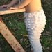 White size 10 girls ruffled capri leggings. Special listing for sarah smith