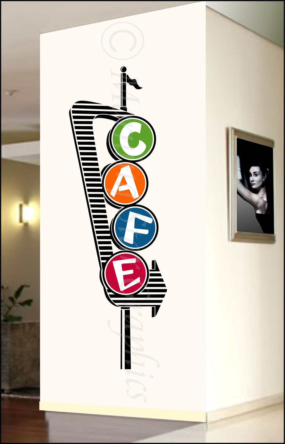 Retro Cafe Sign