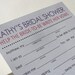 Printable Bridal Shower Libs - PDF File