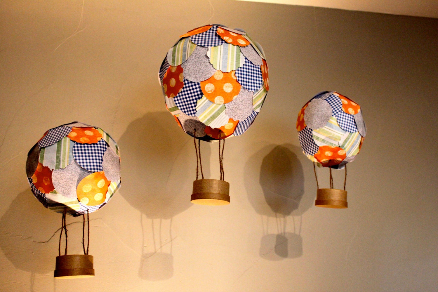 Crib Mobile - Unique Baby Crib Mobile - Nursery Decor -Modern Crib Mobile - Hot Air Balloons - Balloons - Balloon Mobile - Balloon Nursery