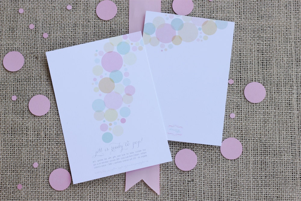 Ready to Pop - Baby Shower Invite - Three Color Options